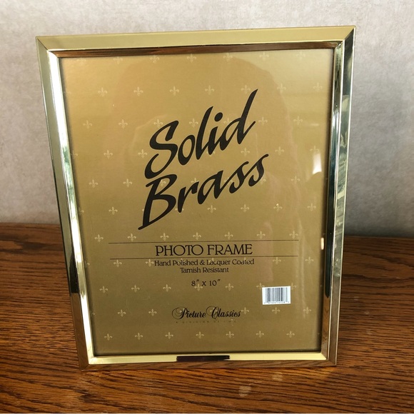 Solid Brass 8 x10 Picture Frame NWT - Picture 1 of 8